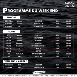 HC 2021 2022 we du 20032022 - Programme du Week-End